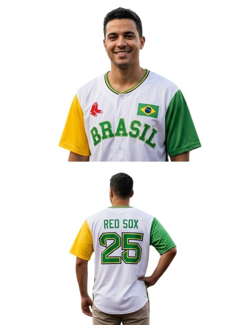 MLB Boston Red Sox X Brazil 2025 Brazilian Heritage Night Fenway Park Size XL